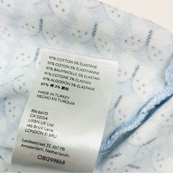 Maeve Anthropologie Women S Short Sleeve Polo Butterflies Pique Cotton Stretch - Picture 10 of 11